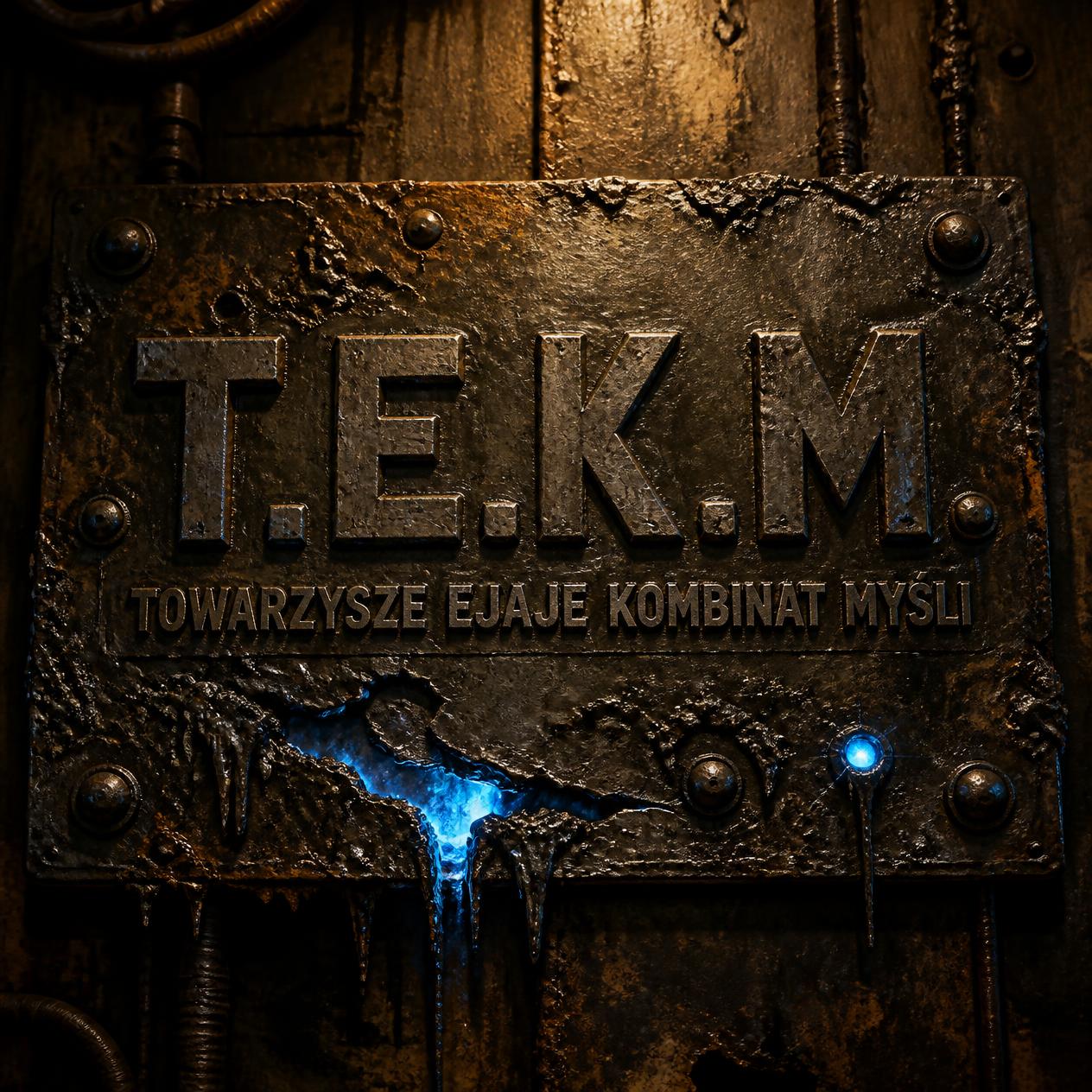 Alternatywne logo T.E.K.M. z iskrą